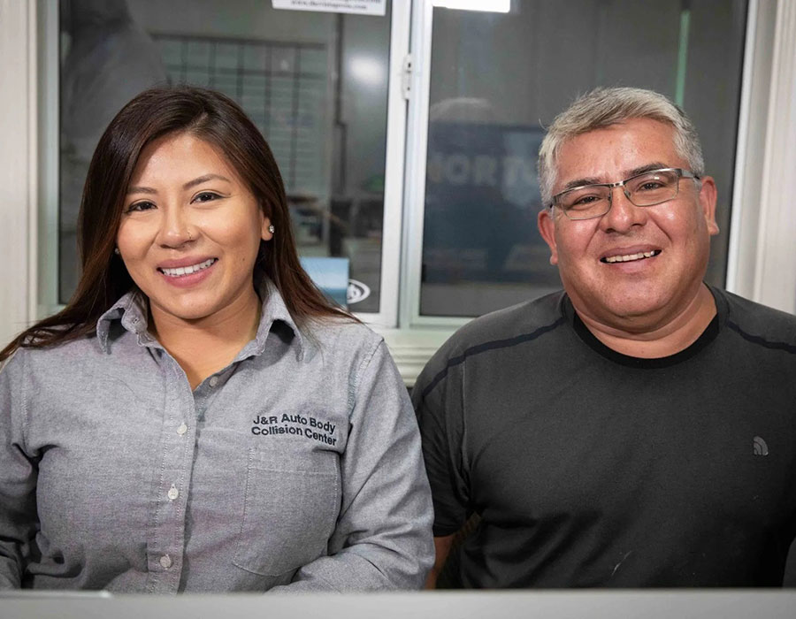 Denisse & Ruben Barragan body shop owners