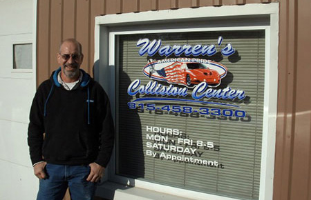 Warren Wietting owner at Warren's Collision in Braidwood Illinois