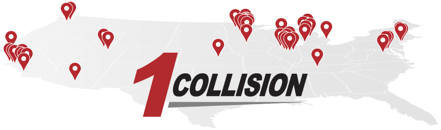 1Collision body shops location map