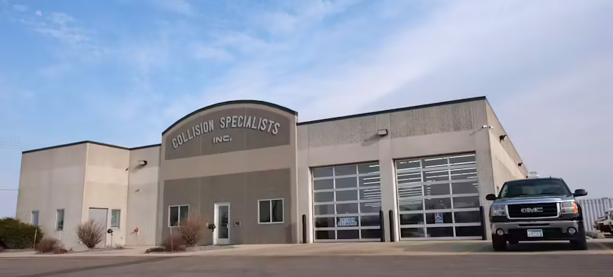 Collision Specialists body shop in Austin MN